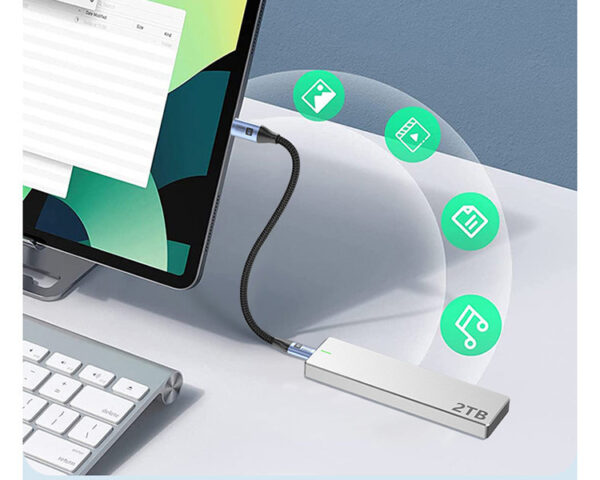 Le câble de données USB 3.2 entièrement fonctionnel prend en charge la projection 4K 20 Gbit/s - 图片 2