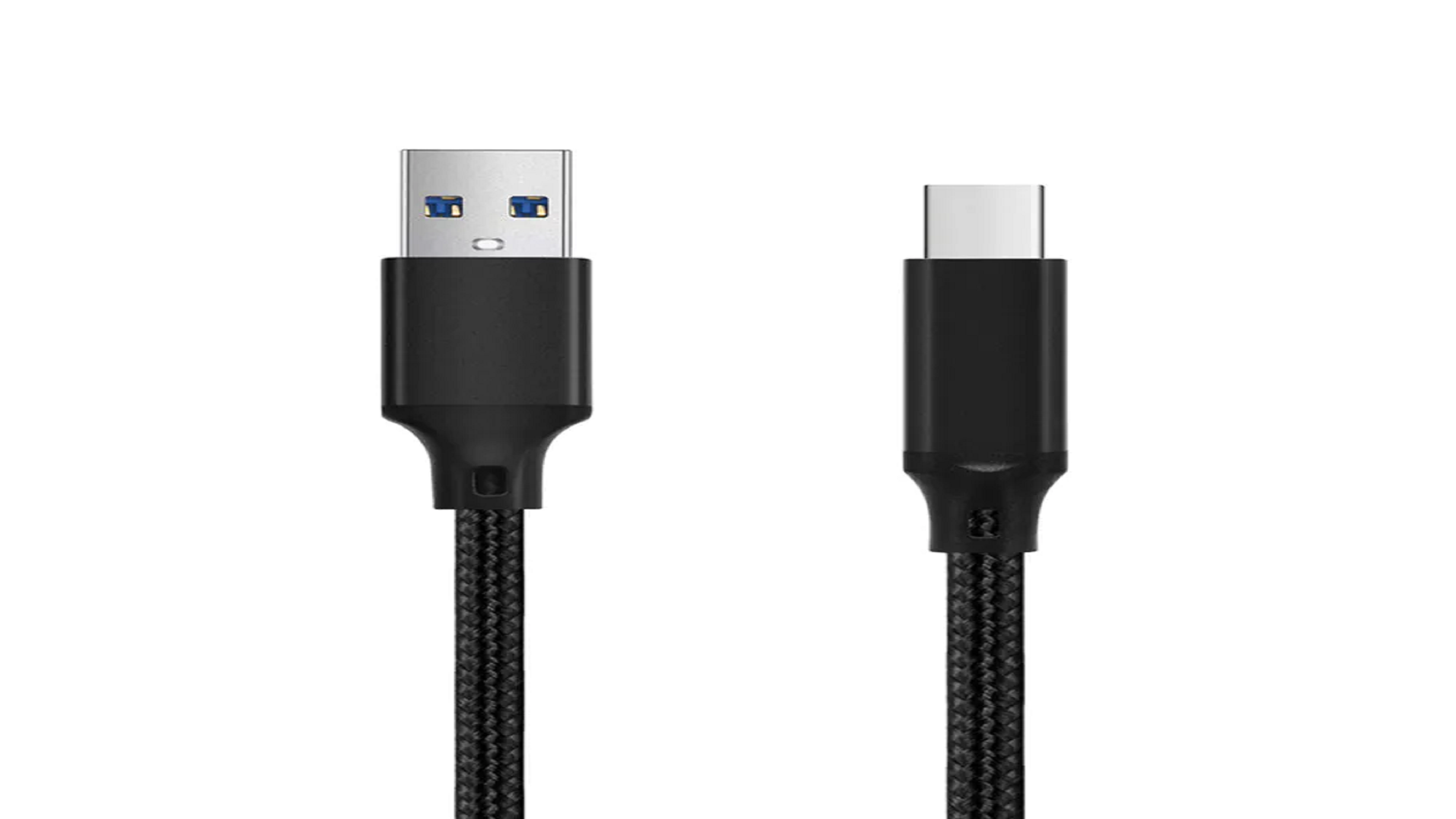 Braided USB 3.1 USB Type C to USB A PD 60W 3A 10Gbps Cable